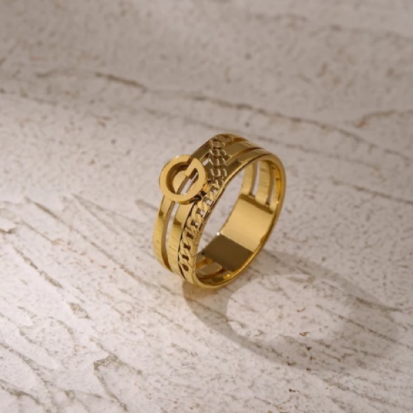 💛18K gold plated  “Glow” ring - Picture 2 of 4
